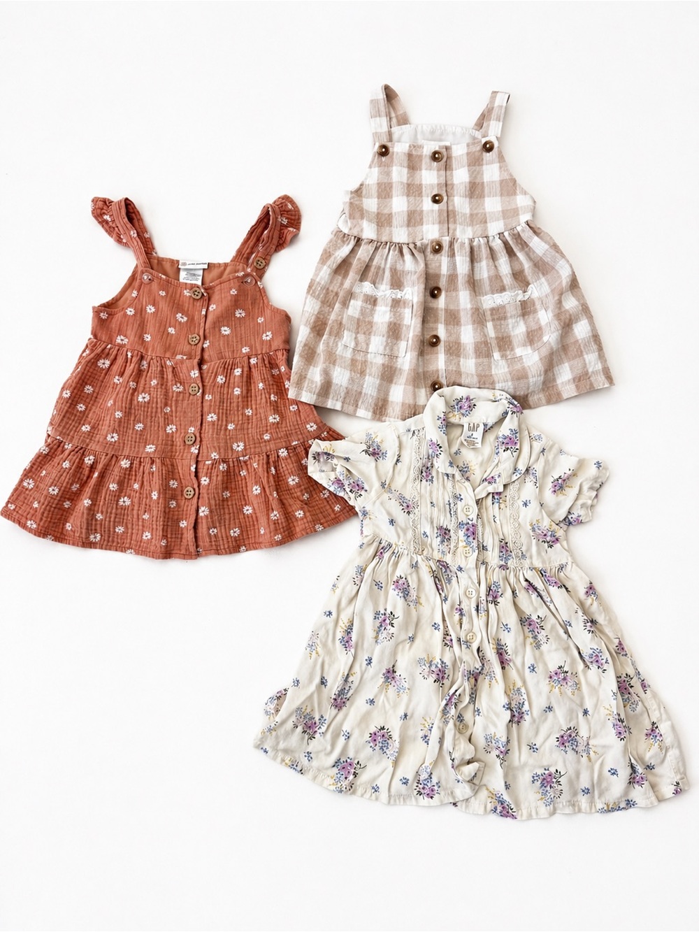 GAP Bundle 2T Nicole Miller Girls Dress Floral Summer Set Neutral Potoshoot